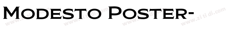 Modesto Poster字体转换